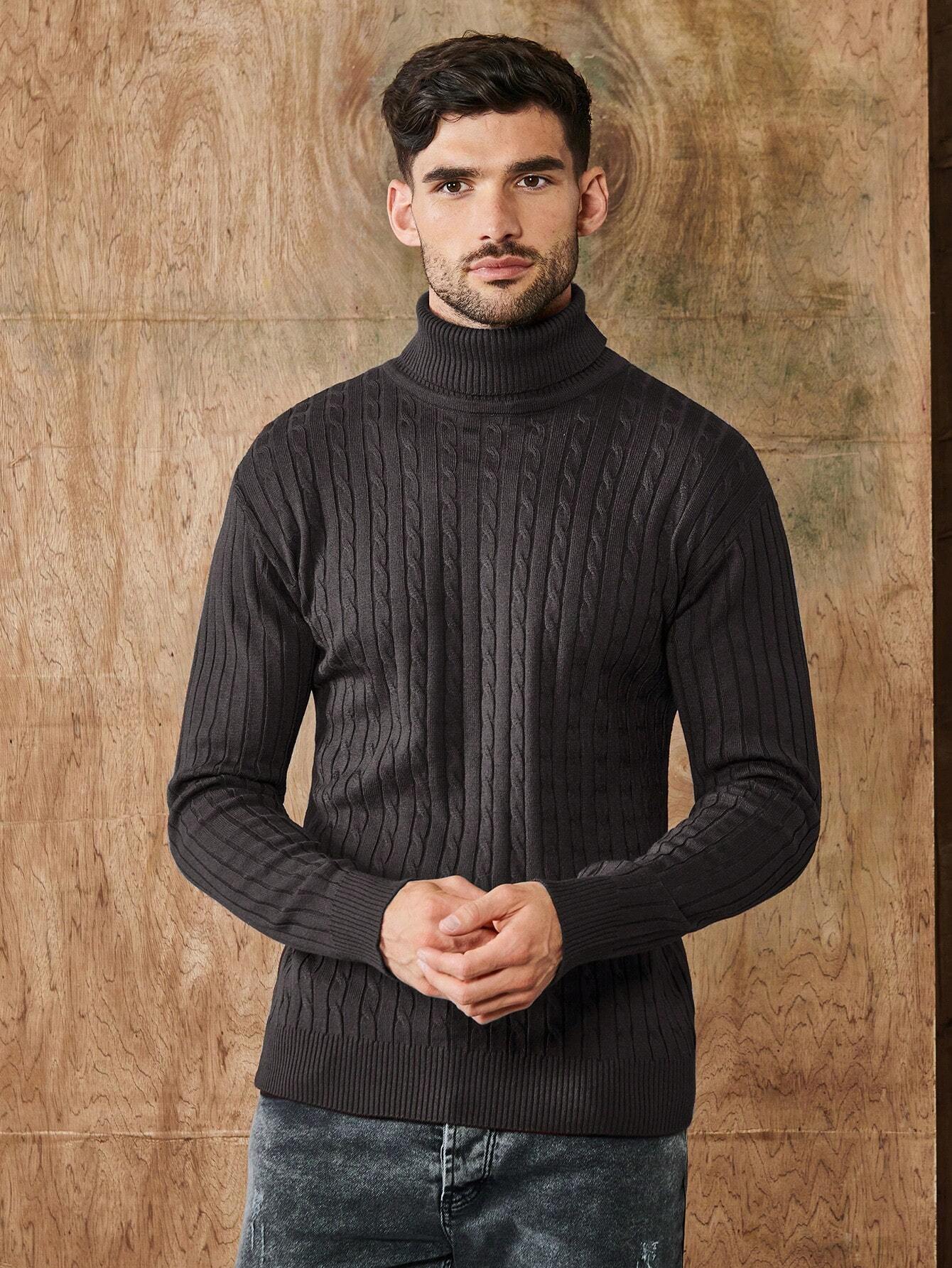 Heren Ribgebreide Coltrui – Klassieke Pullover met Tijdloze Elegant