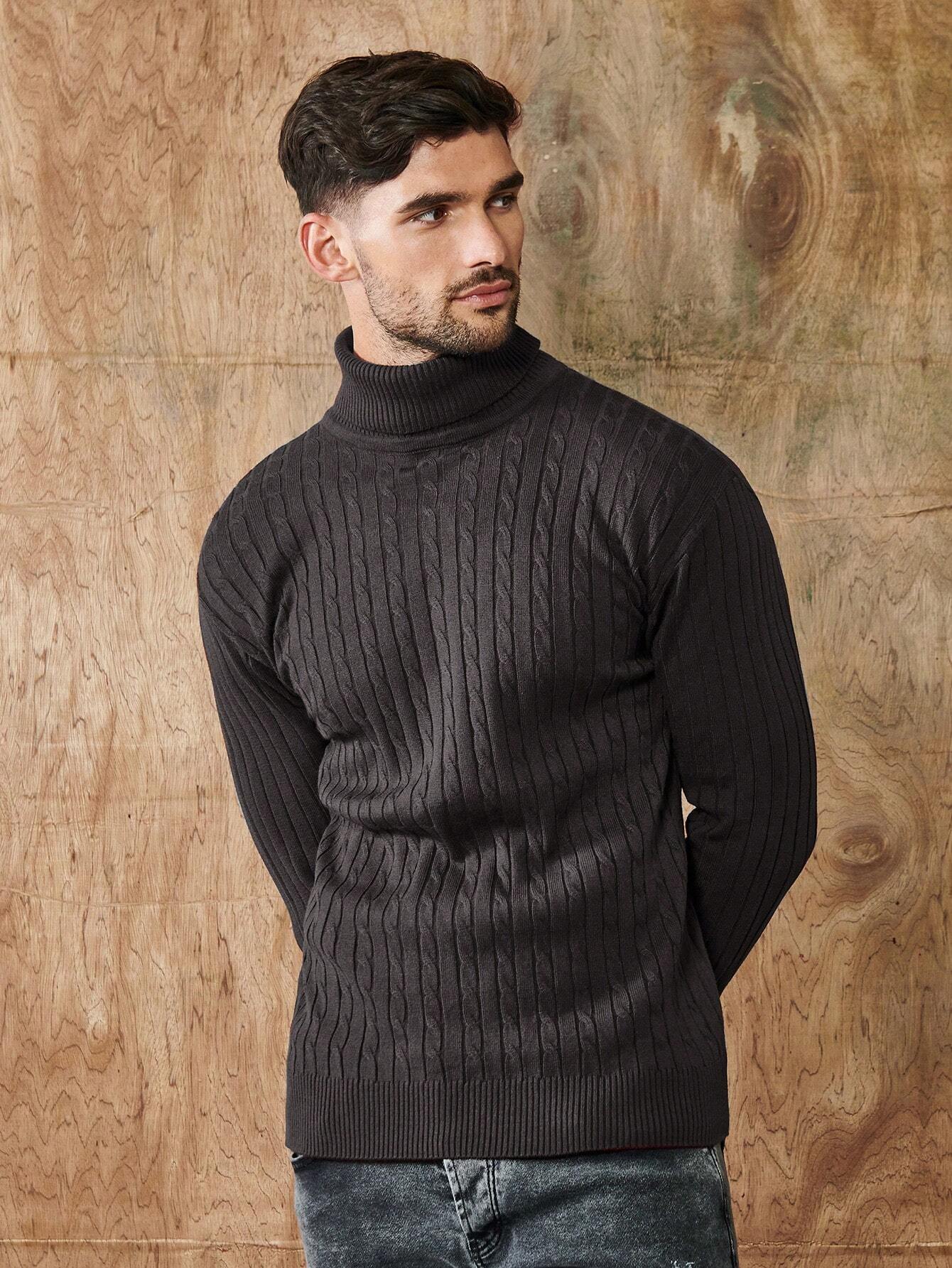 Heren Ribgebreide Coltrui – Klassieke Pullover met Tijdloze Elegant