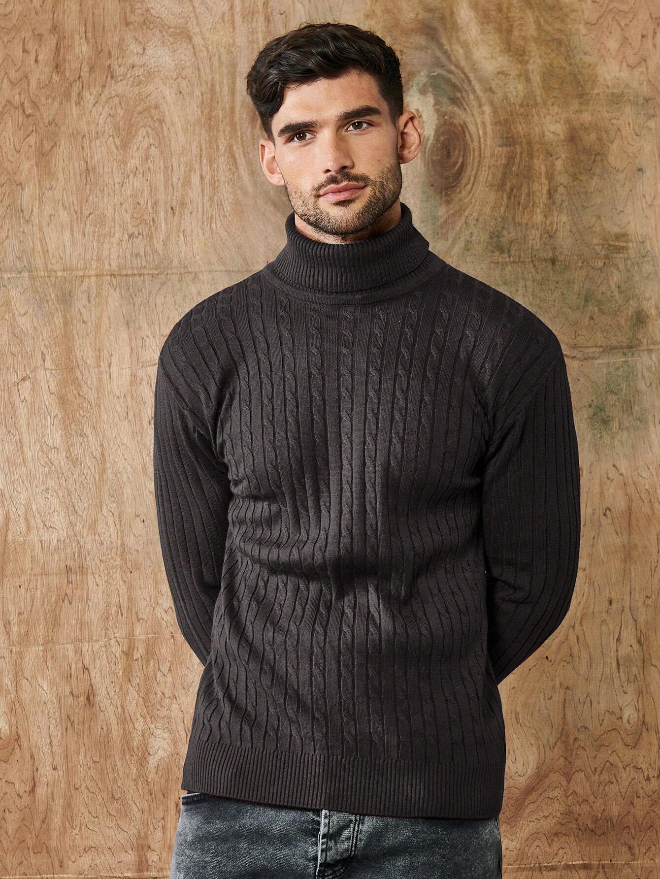 Heren Ribgebreide Coltrui – Klassieke Pullover met Tijdloze Elegant