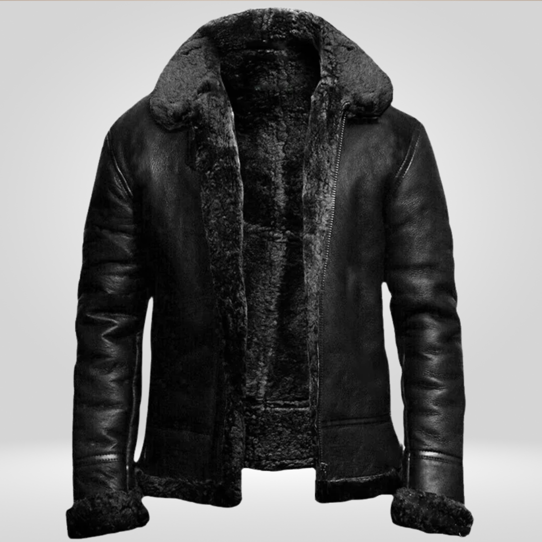 Leren Winterjas voor Heren – Luxe en Elegante Maximiliaan Jas