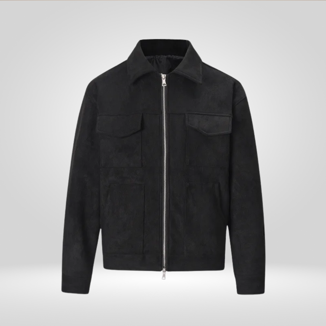 Suède Dikke Jas | Luxe Oversized Herenjas