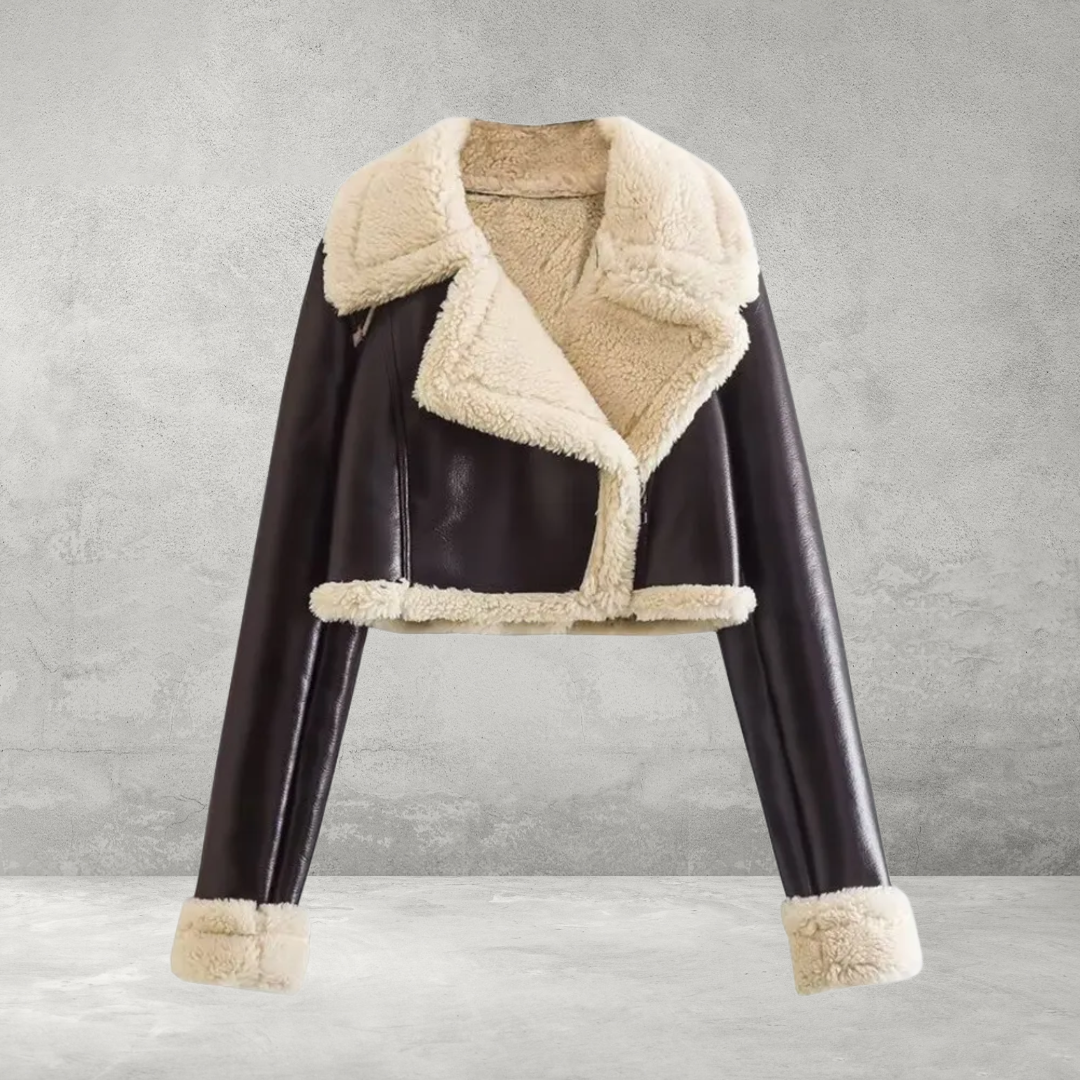 Dames Cropped lerenjas