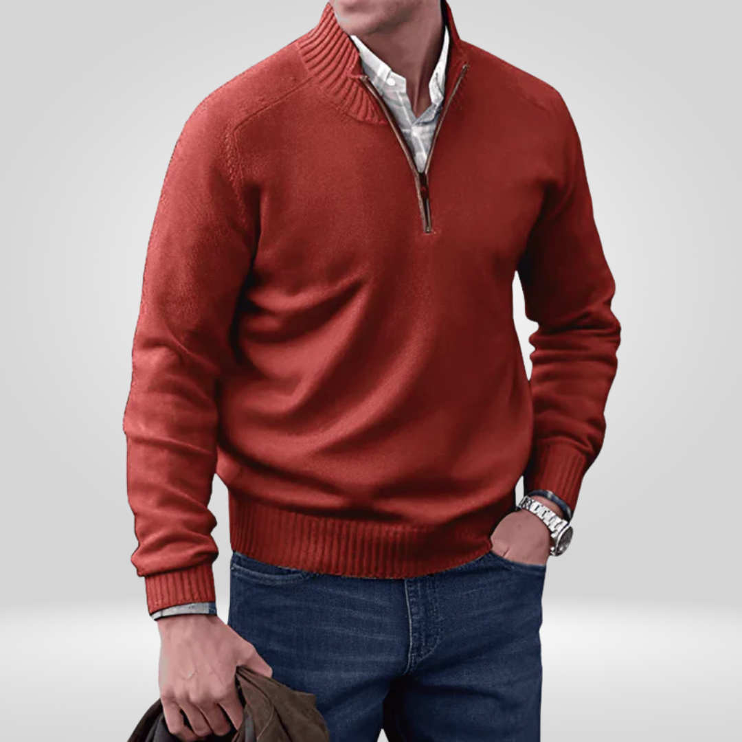 Heren Pullover met Rits – Stijlvol en Comfortabel Design