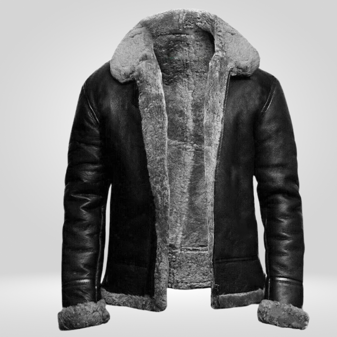 Leren Winterjas voor Heren – Luxe en Elegante Maximiliaan Jas