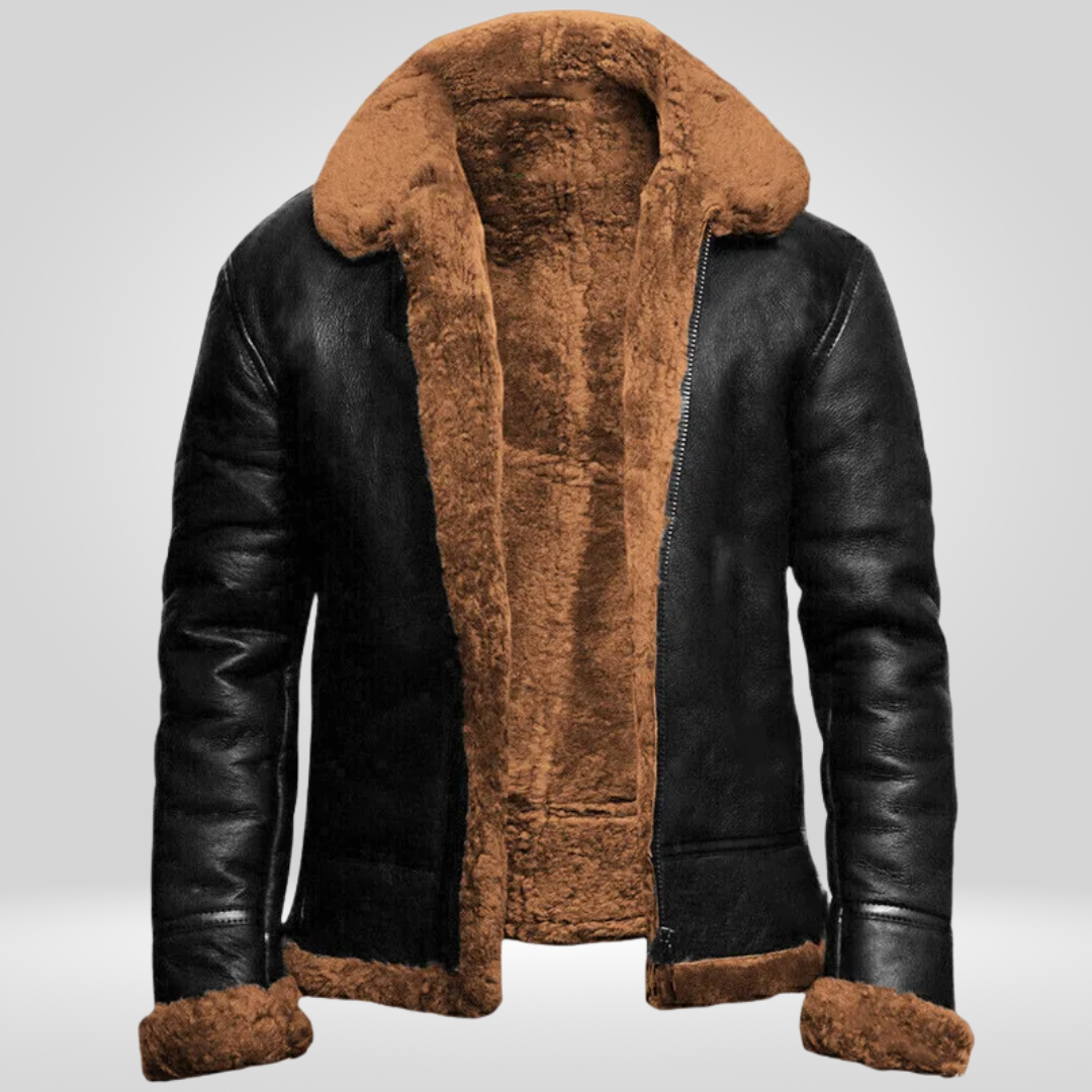 Leren Winterjas voor Heren – Luxe en Elegante Maximiliaan Jas