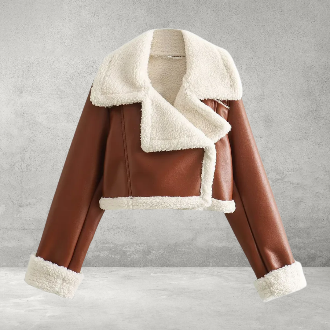 Dames Cropped lerenjas
