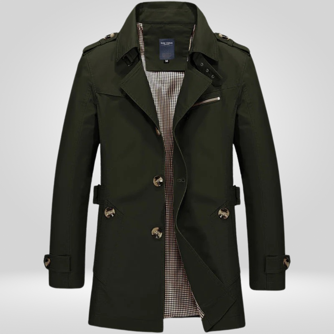 Trenchcoat | Elegante Waterdichte Jas voor de Moderne Man