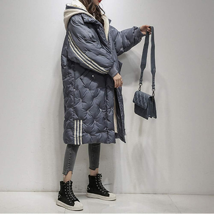 Gewatteerde Dames Manteljas – Elegante en Warme Winterjas met Luxe Afwerking
