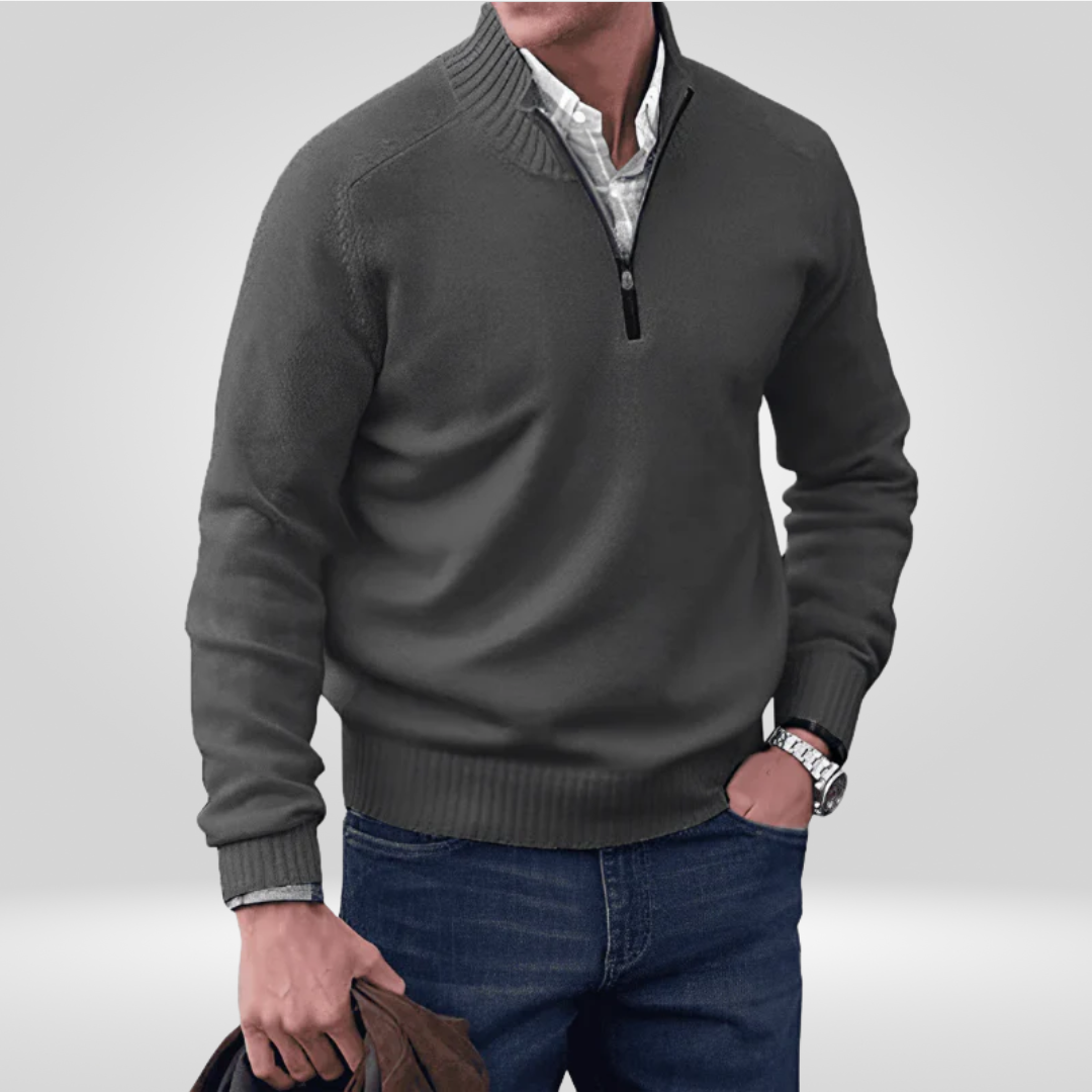 Heren Pullover met Rits – Stijlvol en Comfortabel Design