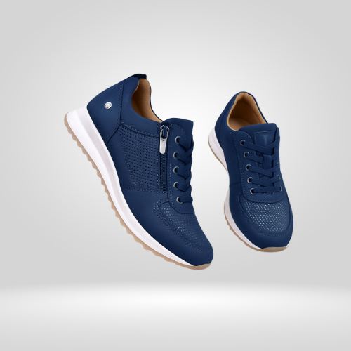 Dames Platform Sneakers – Trendy Veterschoenen met Rits