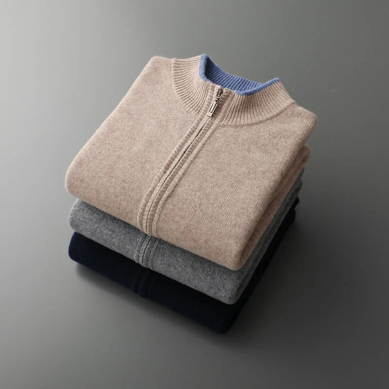 Luxe Kasjmiermix Vest voor Heren – Zachte, Warme en Tijdloze Coat