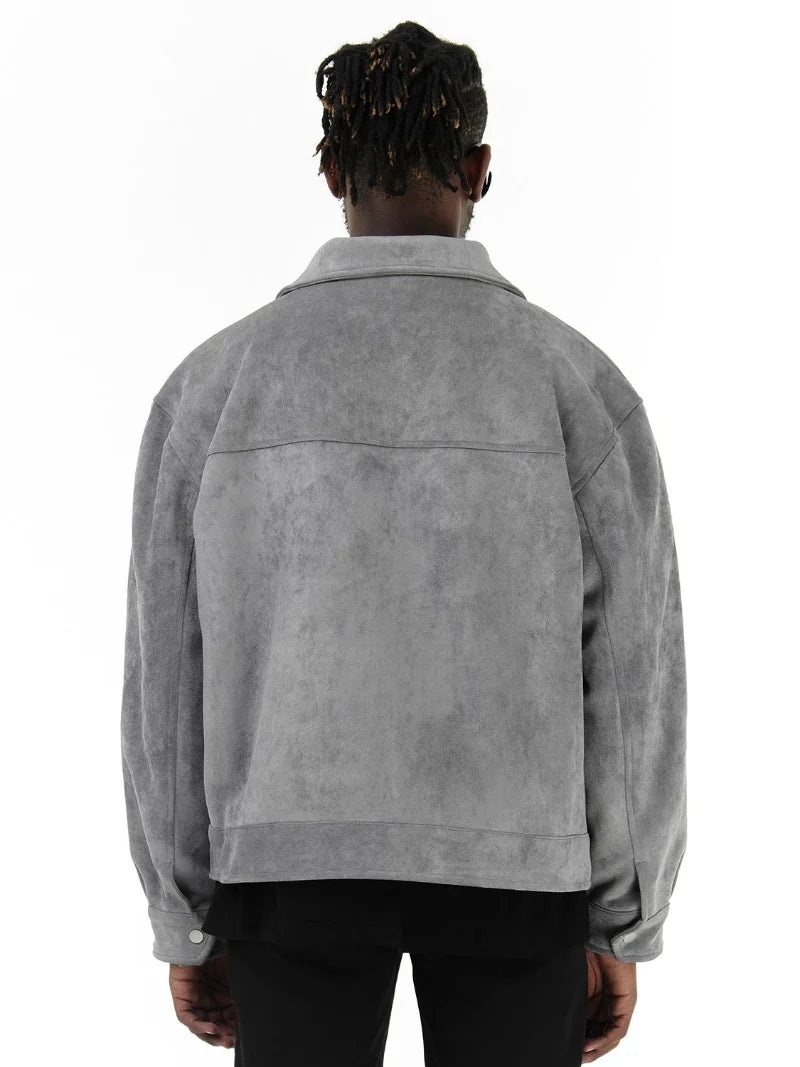Suède Dikke Jas | Luxe Oversized Herenjas
