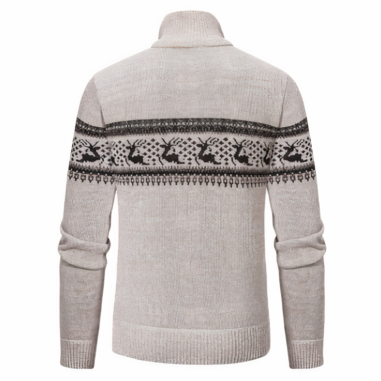 Heren Trui met Halve Rits – Comfortabele Casual Pullover van Katoenmix