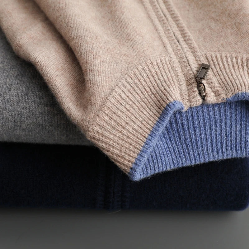 Luxe Kasjmiermix Vest voor Heren – Zachte, Warme en Tijdloze Coat