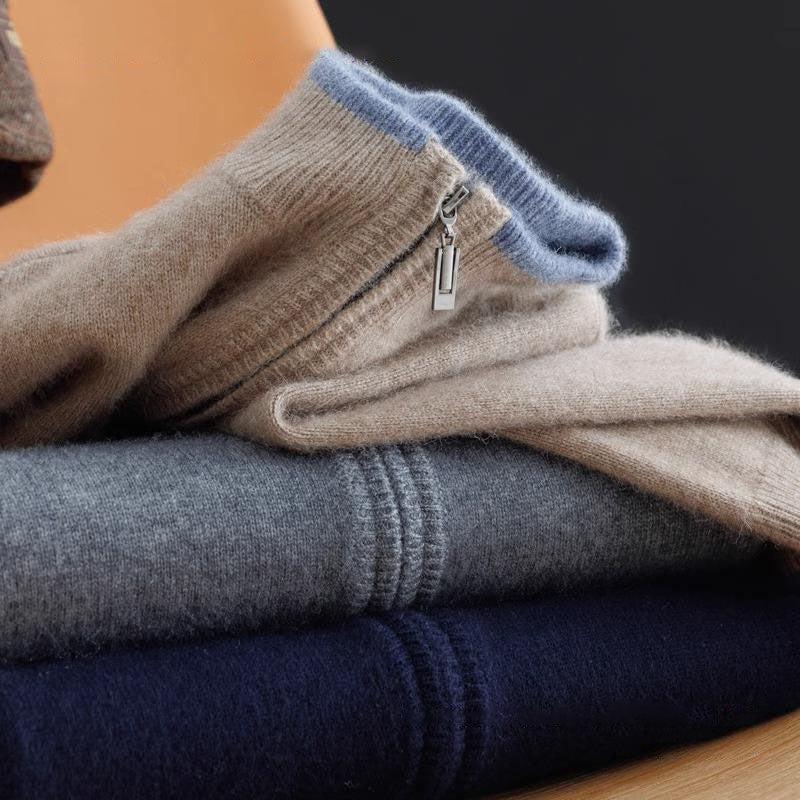 Luxe Kasjmiermix Vest voor Heren – Zachte, Warme en Tijdloze Coat