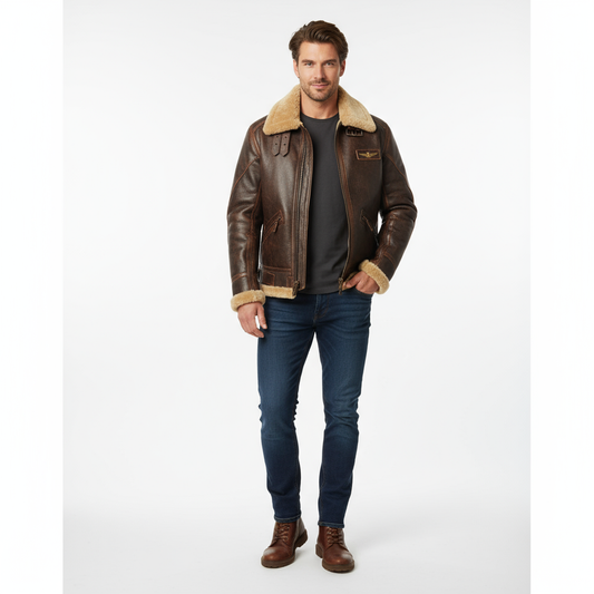 Heren Pilotenjack – Tijdloos en Comfortabel Design