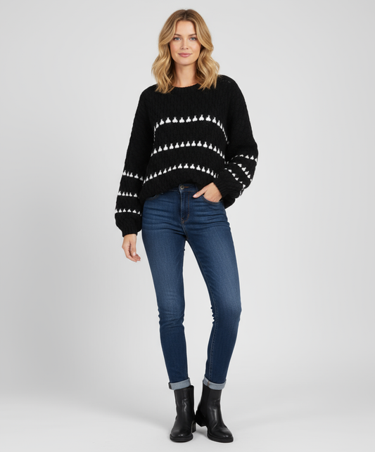Oversized Gebreide Dames Trui