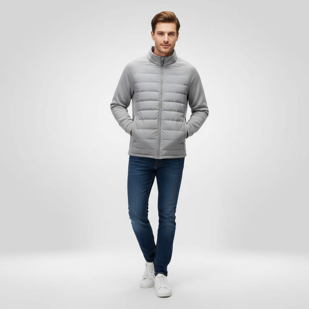 Heren Outdoor Winterjas – Lichtgewicht Waterafstotende Donsjas met Capuchon