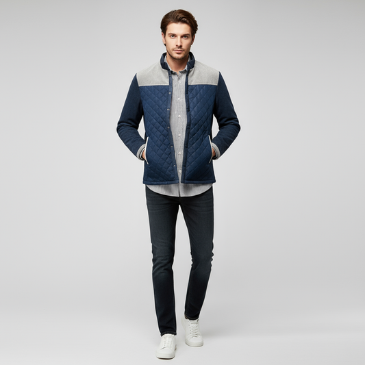 Heren Herfstjas – Luxe Kasjmiermix met Stijlvolle en Comfortabele Pasvorm