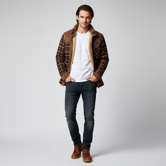 Heren Winterjas – Comfortabel en Stijlvol met Fleecevoering