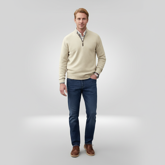 Heren Pullover met Rits – Stijlvol en Comfortabel Design