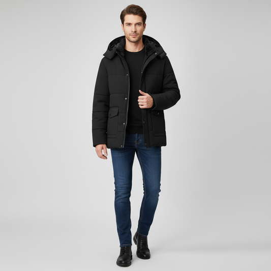 Heren Winterparka – Warme Jas met Fleecevoering