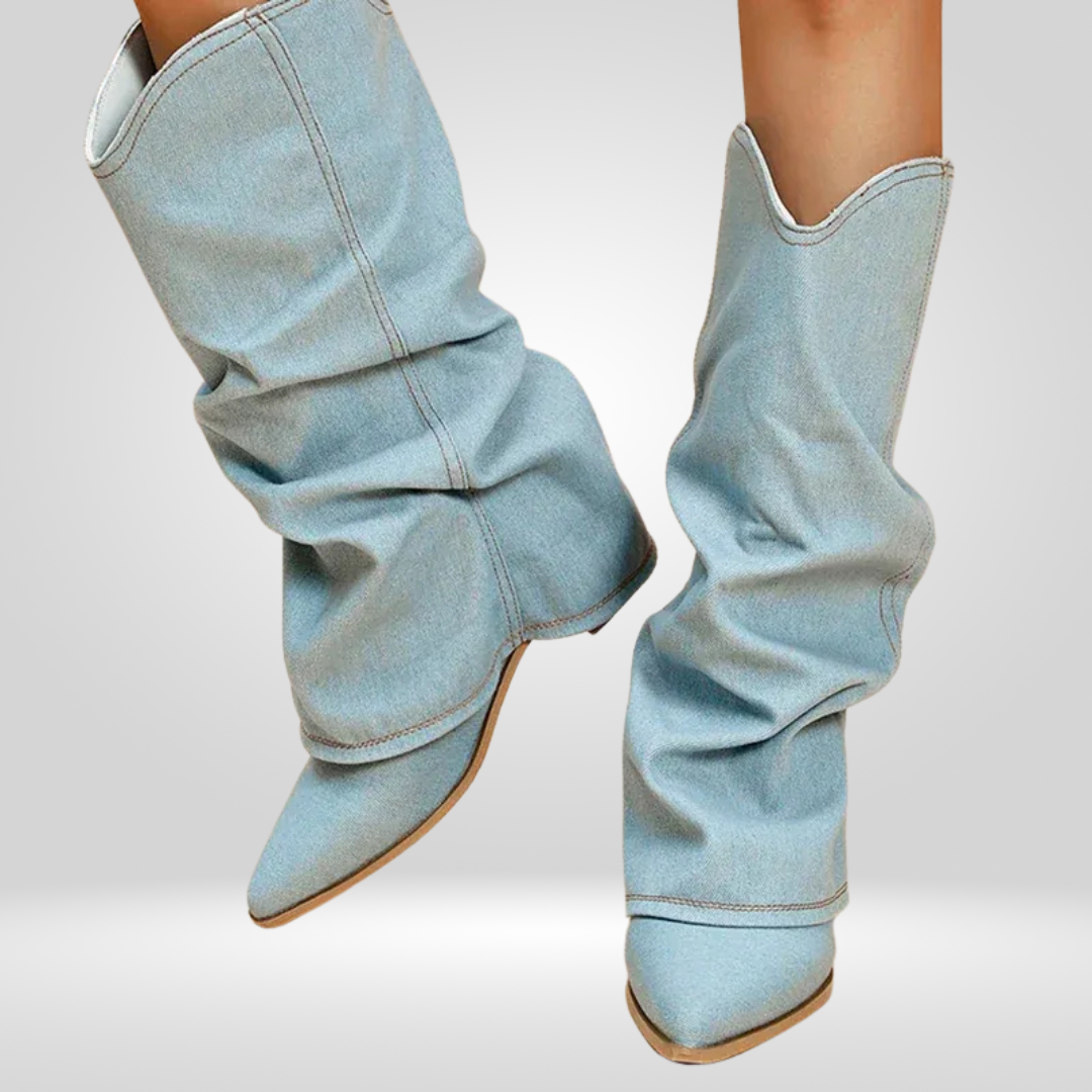 Elmas Denim Laarzen voor Dames