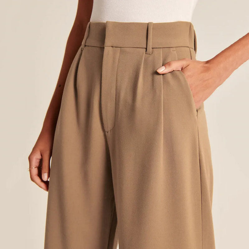 Dames Broek met Wijde Pijpen – Stijlvol en Comfortabel Design