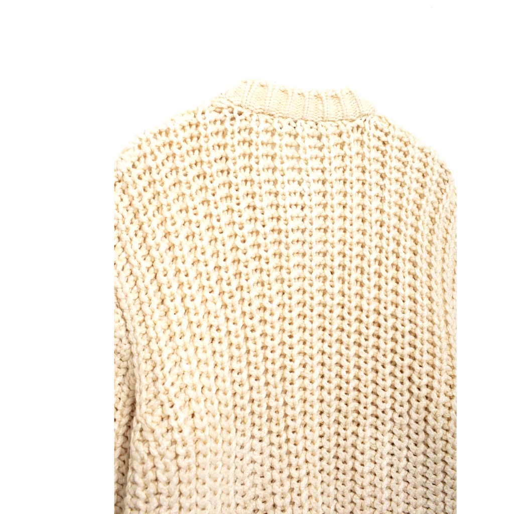 Beige Gebreid Vest voor Dames – Elegant en Comfortabel met Knopen