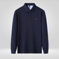 Heren Poloshirt - Lange Mouwen met Borduurwerk, Comfortabel en Ademend
