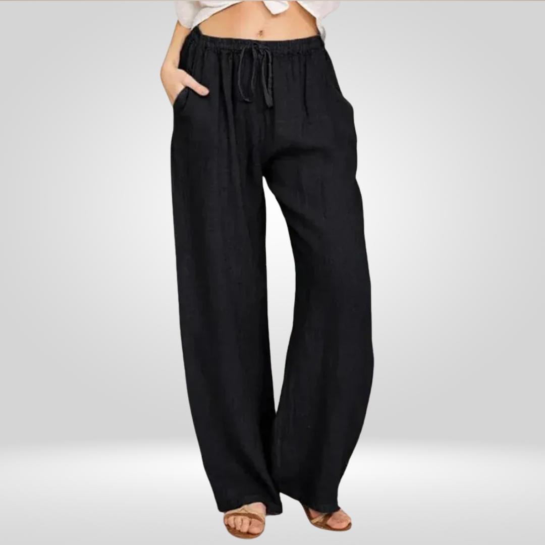 Dames Katoenen Linnen broek