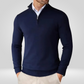 Heren Quarter Zip Trui - Slim Fit Sport Pullover met Mock Neck