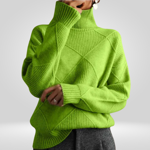 Dames Gebreide Oversized Coltrui – Stijlvolle Warmte