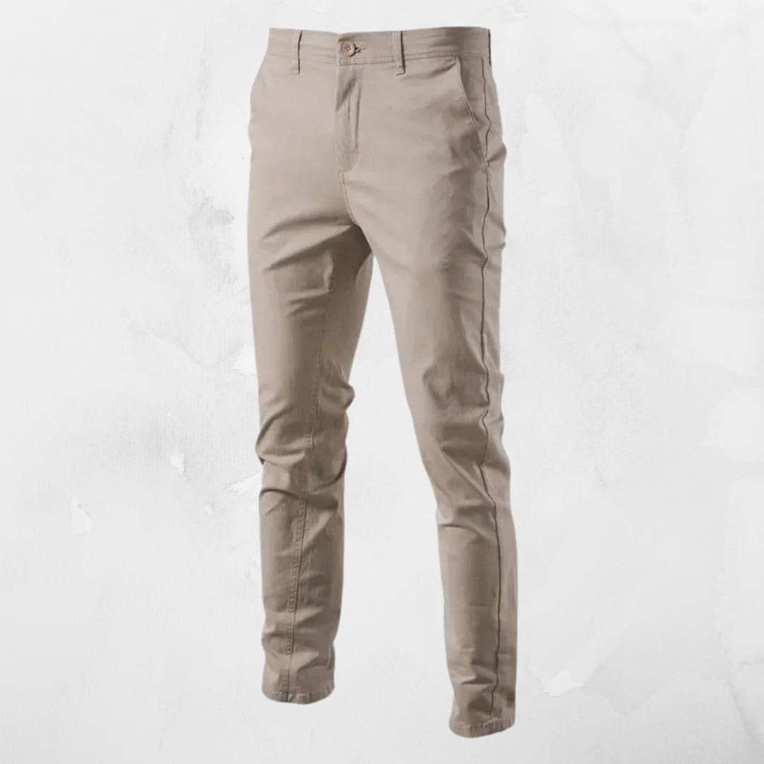Casual Heren Katoenen Broek – Slim Fit
