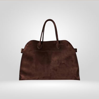 Luxe Suede Damestas – Tijdloze Elegant met een Modern Tintje