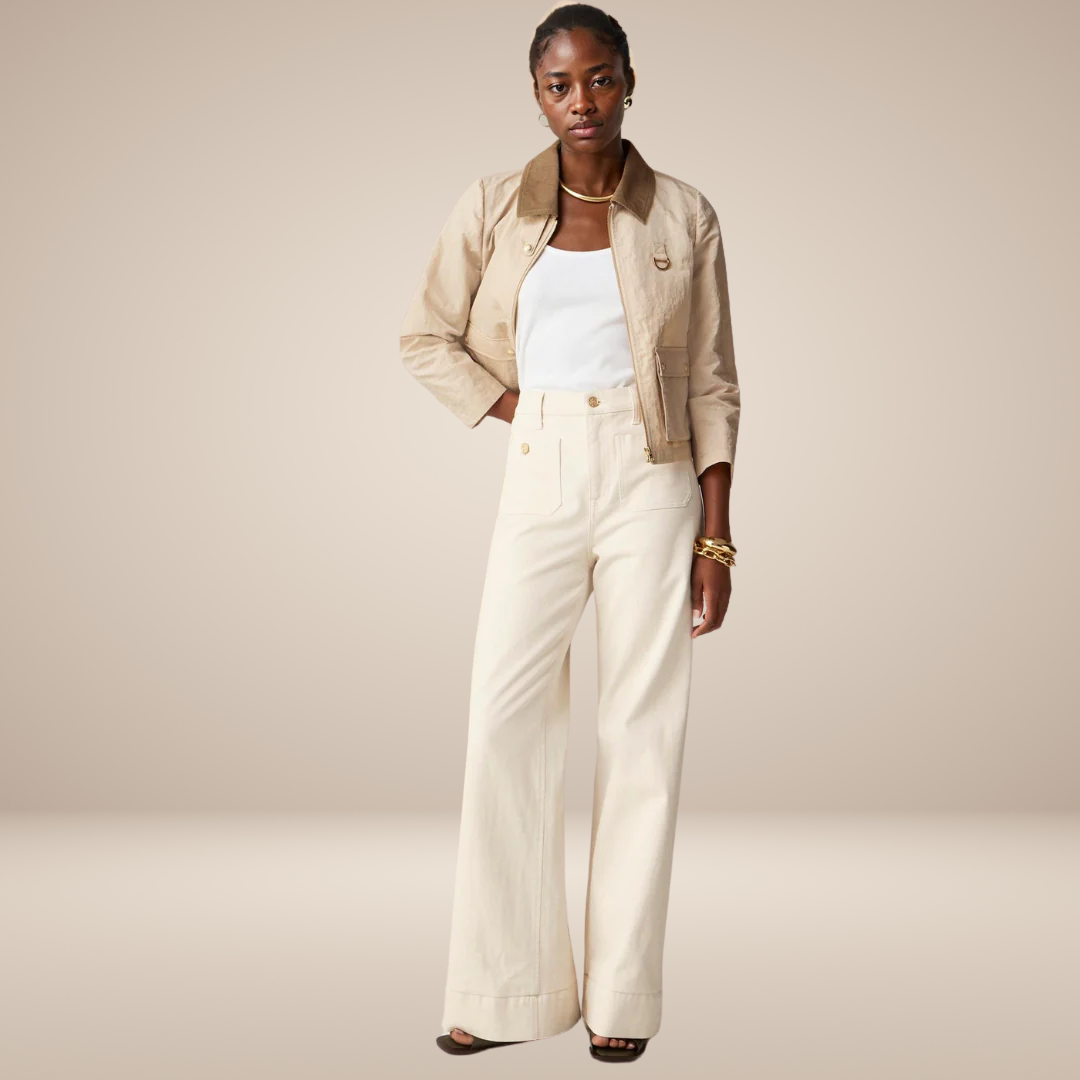 Hoge Taille Jeans voor Dames – Wijde Pijpen en Comfortabele Pasvorm