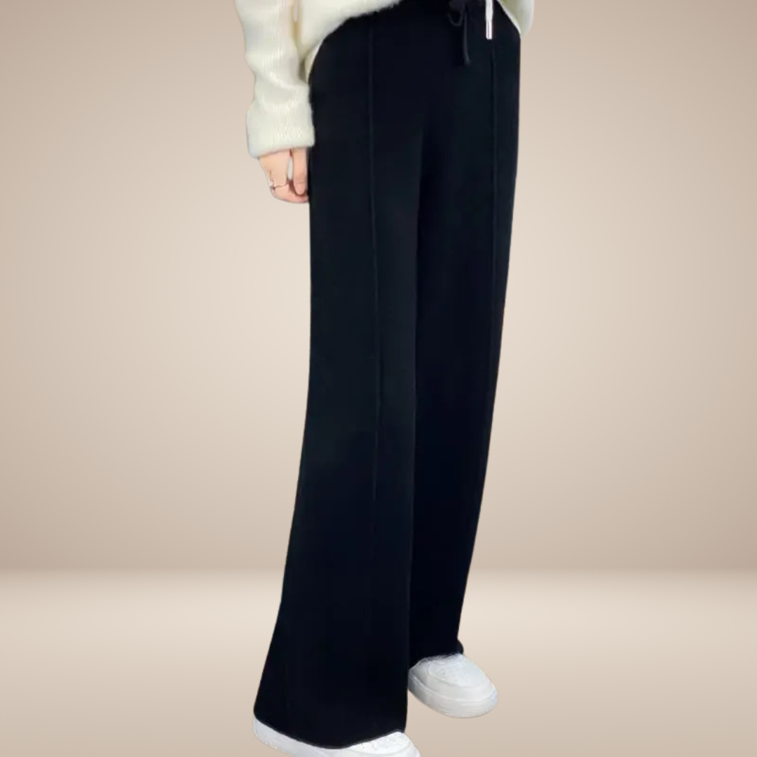 Dames Wollen Broek – Wijde Pijpen voor Comfort