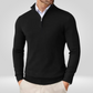 Heren Quarter Zip Trui - Slim Fit Sport Pullover met Mock Neck
