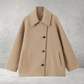 Dames Wollen Jas - Oversized Revers voor Lente