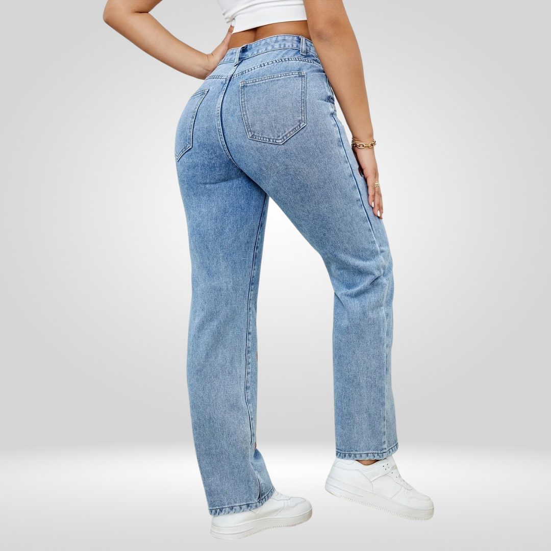 Geborduurde Hart Jeans voor Dames