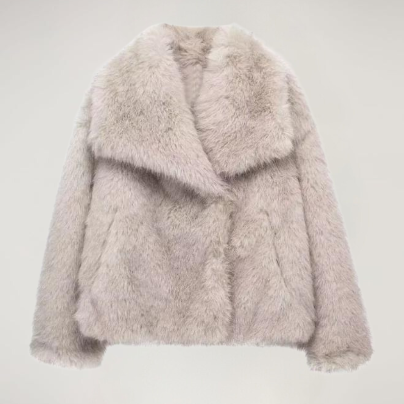 Dames Fake Fur Coat – Luxe en Warme Nepbont Jas