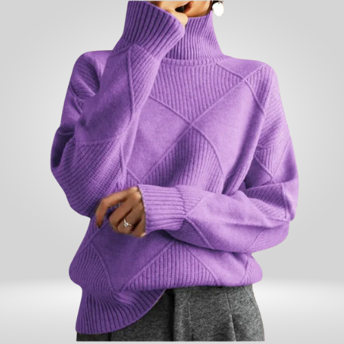 Dames Gebreide Oversized Coltrui – Stijlvolle Warmte