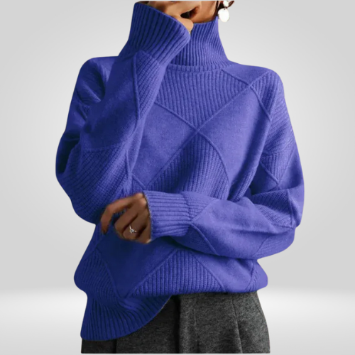 Dames Gebreide Oversized Coltrui – Stijlvolle Warmte
