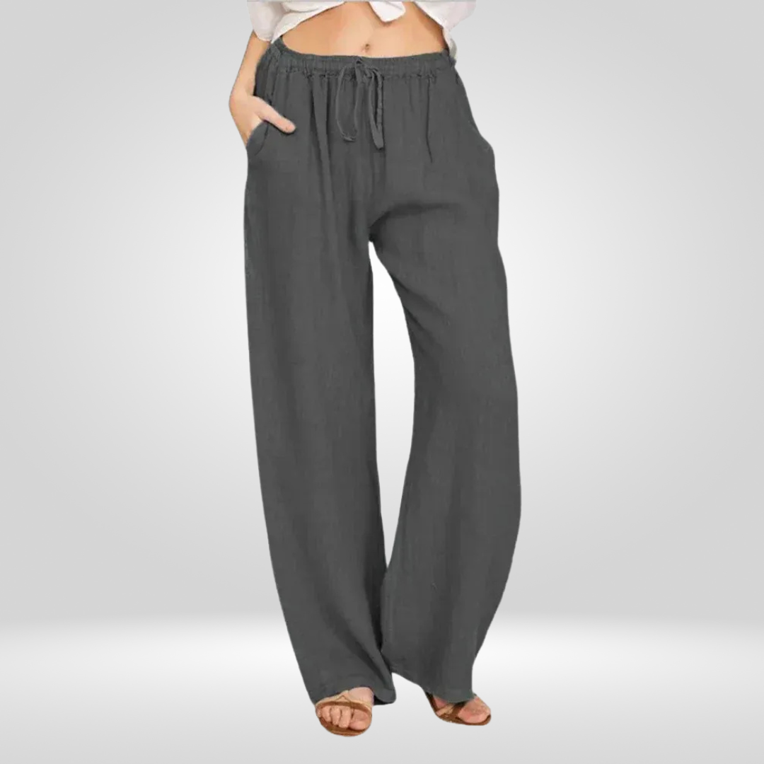 Dames Katoenen Linnen broek