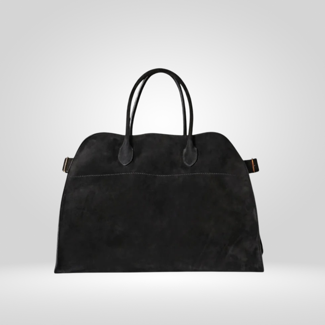 Luxe Suede Damestas – Tijdloze Elegant met een Modern Tintje