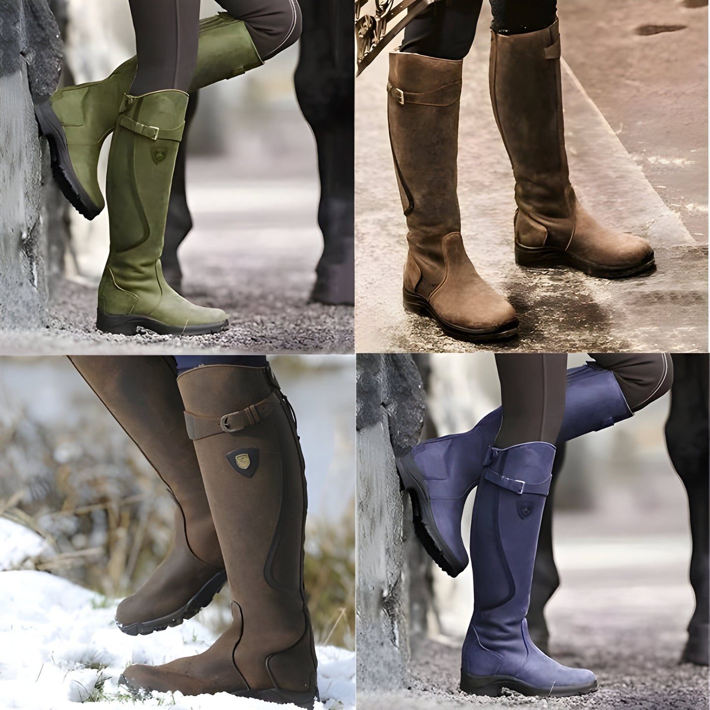 Kniehoge Winterlaarzen voor Dames – Elegantie en Warmte in Britse Stijl
