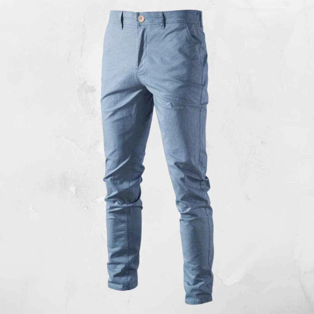 Casual Heren Katoenen Broek – Slim Fit
