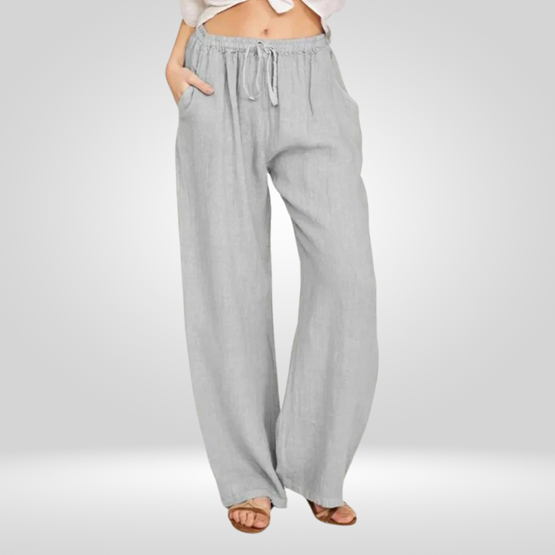 Dames Katoenen Linnen broek