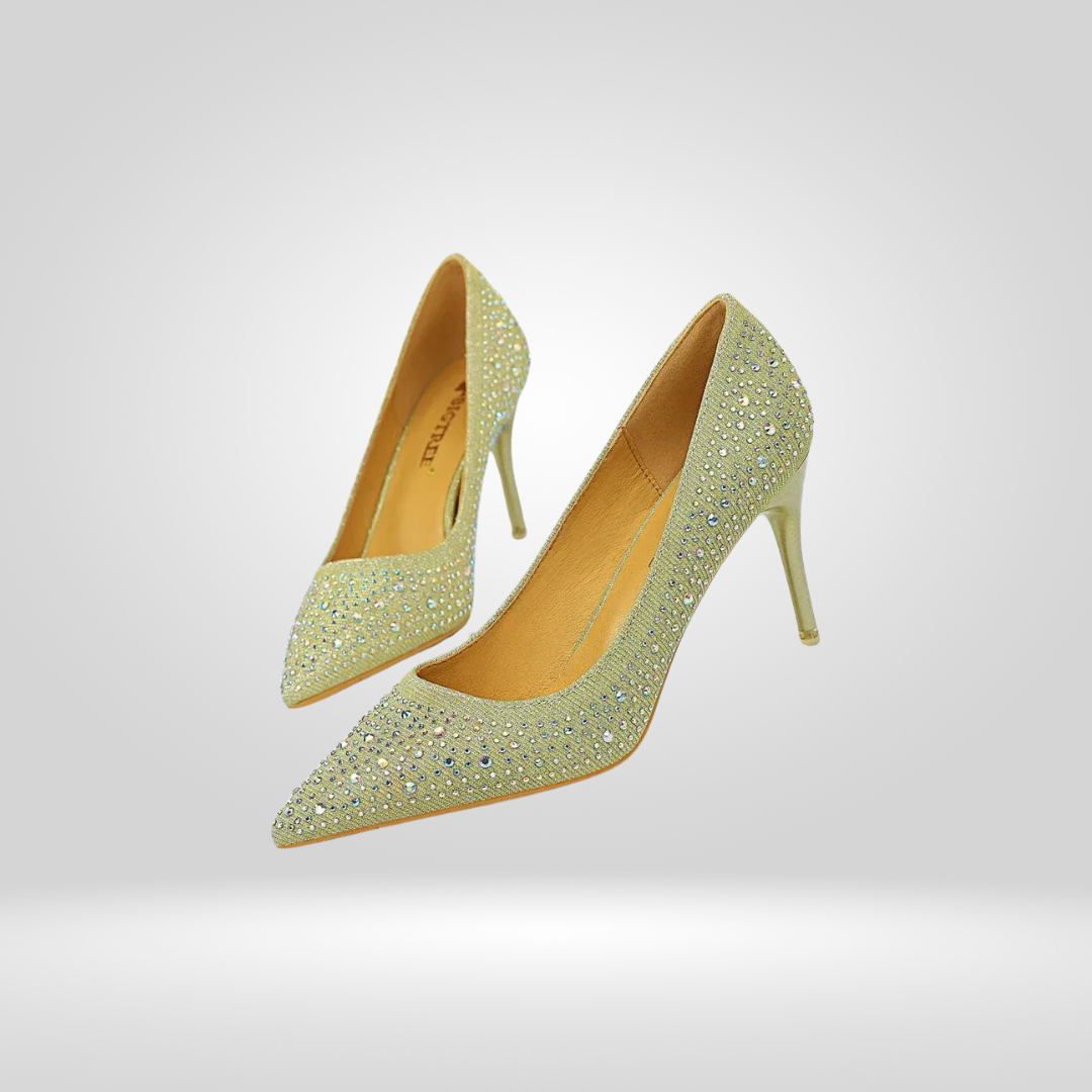 Luxe Dames Stiletto Pumps – Met Strass Details