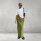 Elegante Satijn Trompetrok – Slanke Hoge Taille Rok voor Dames